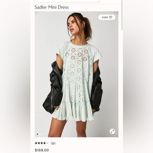 NWOT XL Free people Sadler mini dress